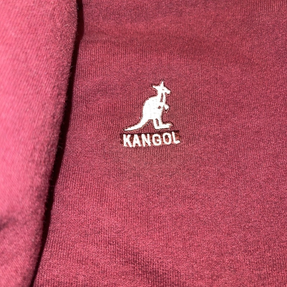 Kangol Men's L Hoodie  100% Cotton Streetwear UTFO Maroon EUC